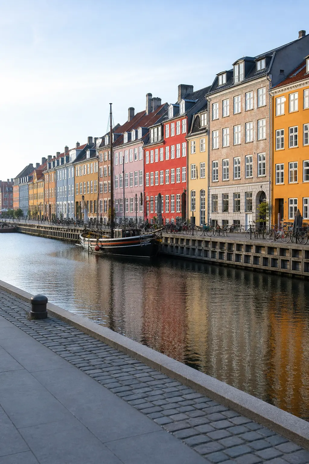 A recognizable view of Copenhagen