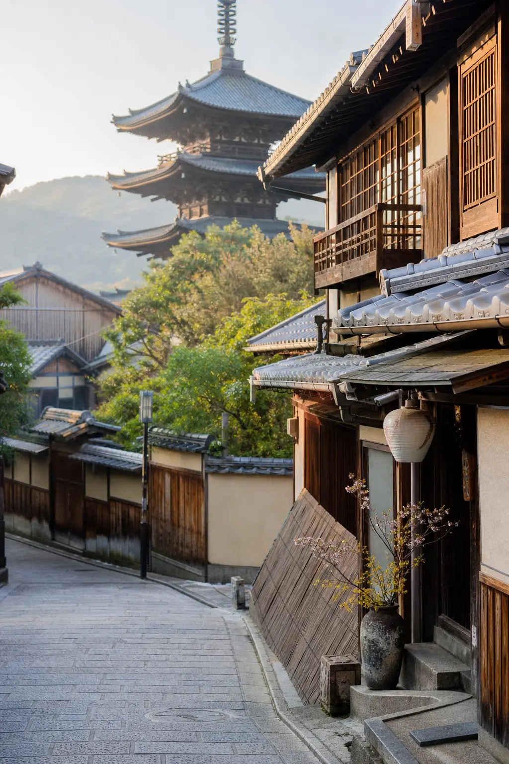 A recognizable view of Kyoto