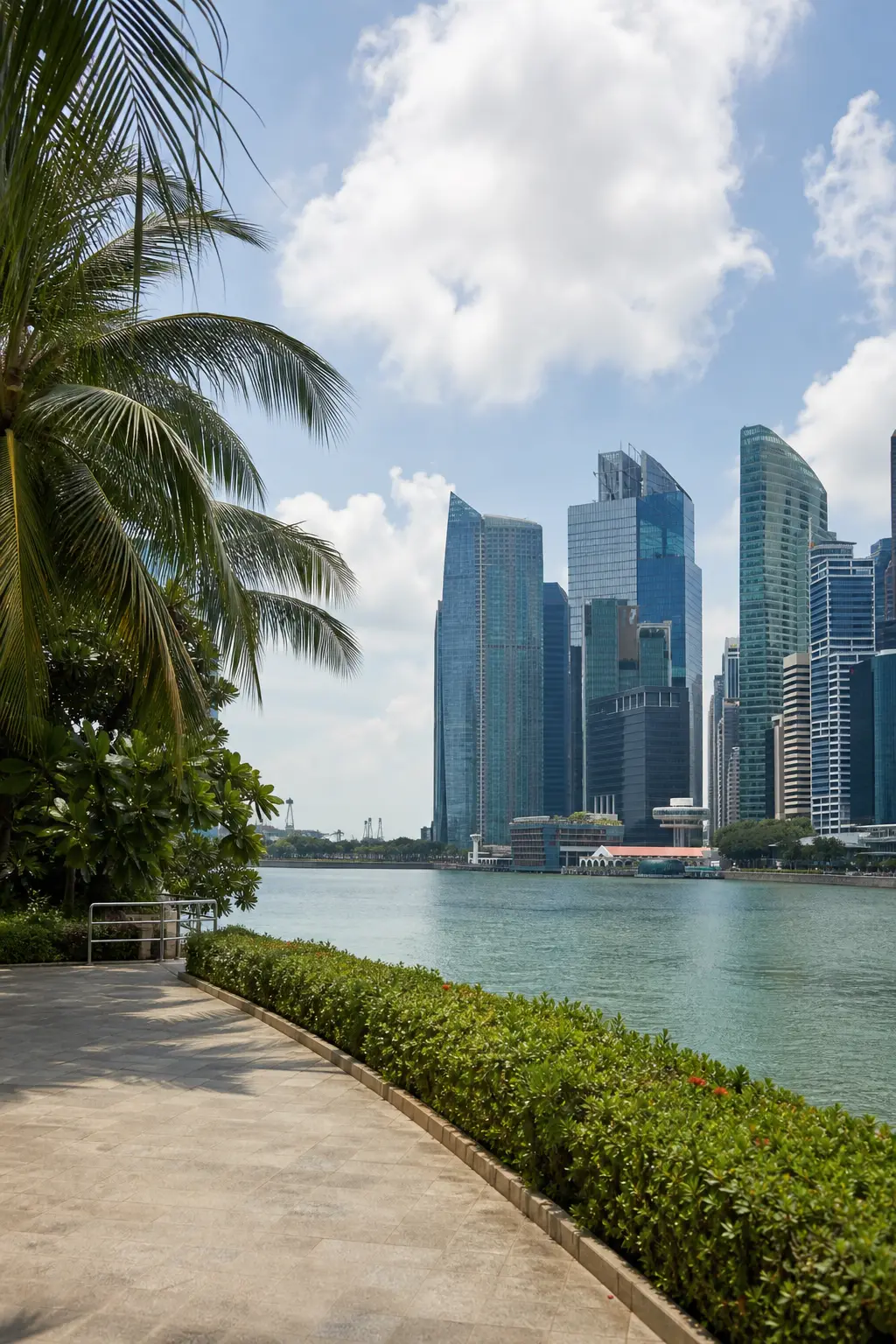 A recognizable view of Singapore
