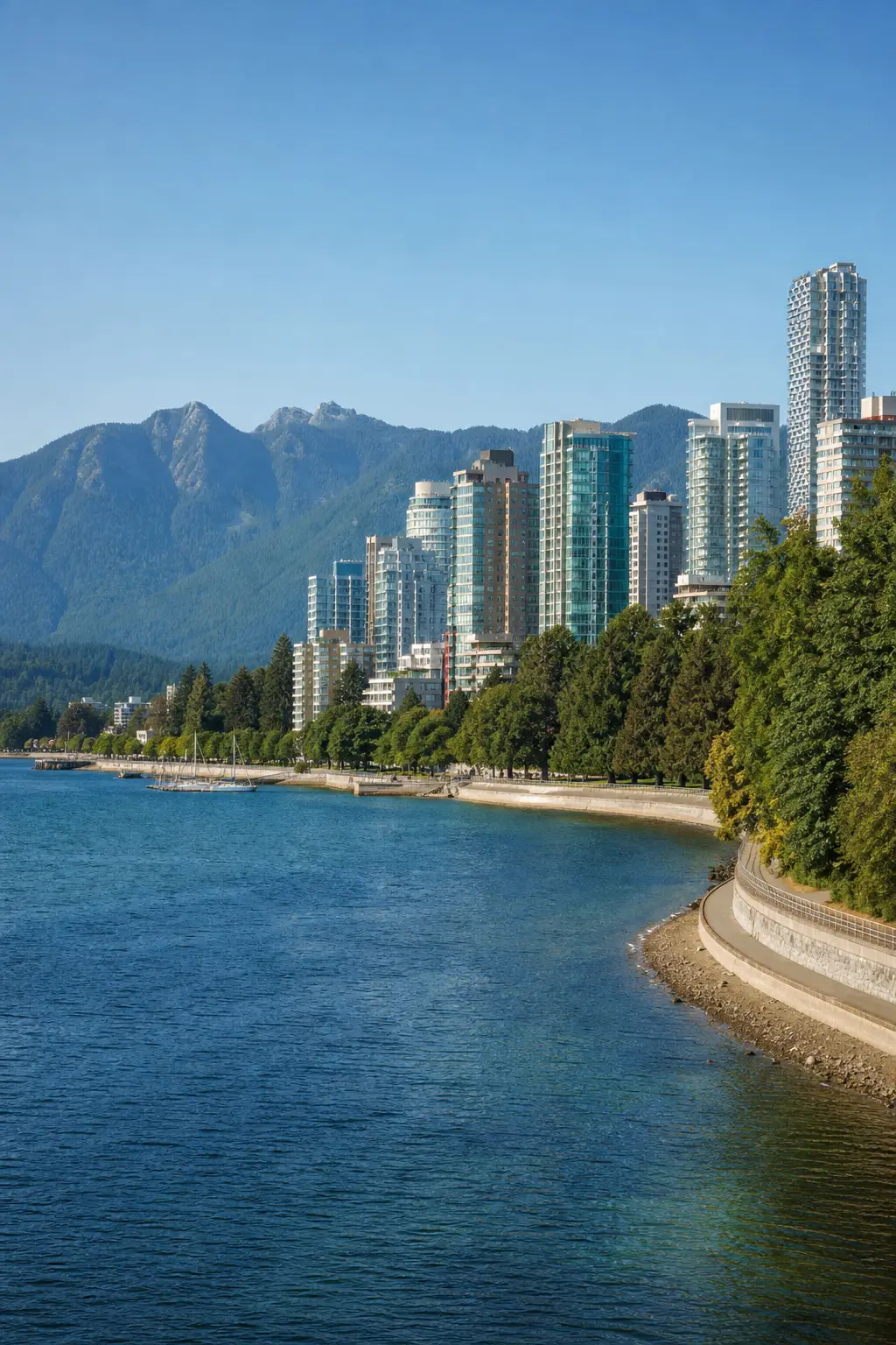 A recognizable view of Vancouver